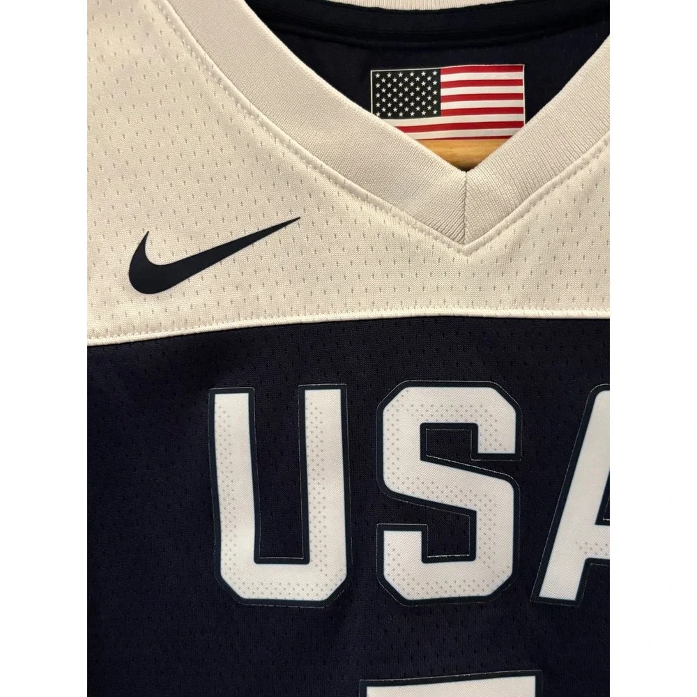 Nike Kids USA Basketball Kevin Durant 5 Jersey Navy White Dri-FIT Small 8